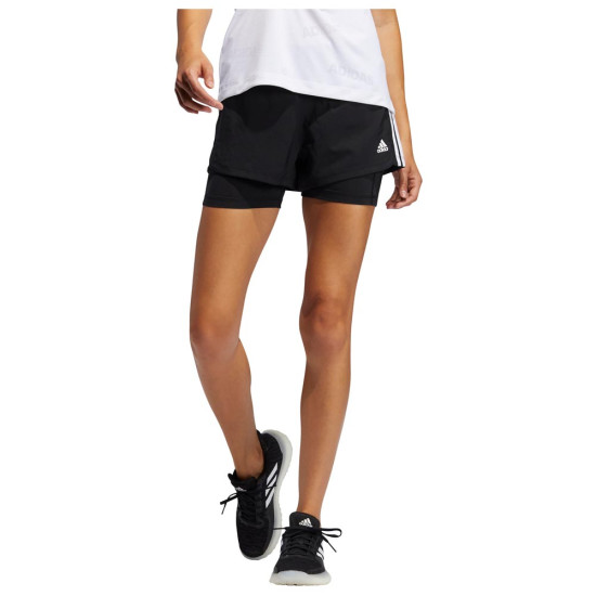 Adidas Γυναικείο σορτς Pacer 3-Stripes 2in1 Shorts